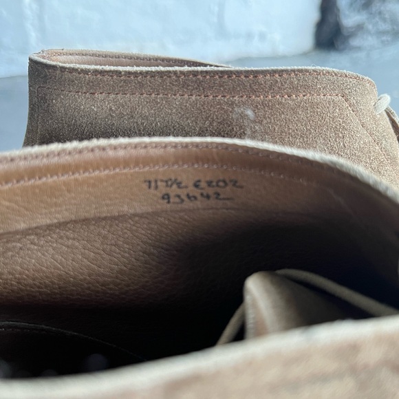 Edward Green Shanklin chukka, mushroom suede, 7/7.5E 202 rubber soles - Picture 5 of 5